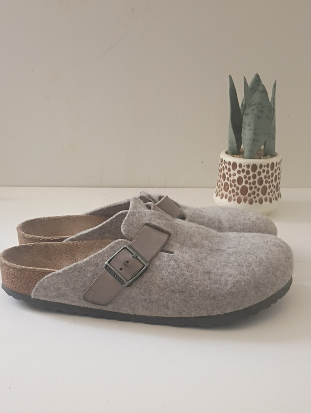 Birkenstock Boston wool Clogs Size 42 Men's 9–9.5 or a US Women's 11–11.5 wool